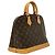 Borsa Louis Vuitton Monogram Alma Marrone - vista 3