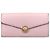 Fendi Long Leather Wallet Pink Golden