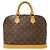 Borsa Alma PM in tela Monogram Louis Vuitton Marrone - vista 2