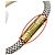 Bracciale Charm Damier Azur Louis Vuitton da donna Blu Crudo - vista 8