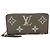 Louis Vuitton Bicolor Monogram Empreinte Long Wallet Grau Roh