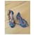 Autre Marque Blaue Python-High-Heel-Sandalen  - Ansicht 2