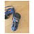 Autre Marque Blaue Python-High-Heel-Sandalen  - Ansicht 4