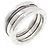 Bulgari Anello Bvlgari B.zero1 3-Band in oro bianco 18K