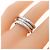 Bulgari Anello Bvlgari B.zero1 3-Band in oro bianco 18K - vista 3