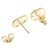Orecchini Gucci GG Stud in oro giallo 18K - vista 3
