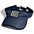 Visiera da Tennis Chanel 2003 Blu Navy Terry CC Logo Sport
