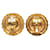 Orecchini tondi Chanel Coco Mark D'oro - vista 2