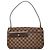 Borsa a tracolla Louis Vuitton Damier Aubagne Marrone Damier ebene