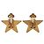 Orecchini Chanel Coco Mark Star Motif Nero D'oro - vista 2