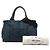 Sac Tote Prada Canapa com Placa de Logotipo Triangle Azul - vista 6
