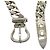 Hermès HERMES Boucles Sellier MM Bracciale Argento - vista 4