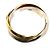 Anello Cartier Trinity in oro rosa giallo e bianco 18K - vista 3