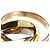 Anello Cartier Trinity in oro rosa giallo e bianco 18K - vista 4
