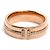 Tiffany & Co Anello Tiffany T Two stretto e largo in oro rosa 18K con diamanti - vista 3