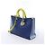 Borsa 2Way Diorissimo in pelle blu navy x giallo - vista 2