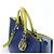 Borsa 2Way Diorissimo in pelle blu navy x giallo - vista 3
