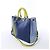 Borsa 2Way Diorissimo in pelle blu navy x giallo - vista 4