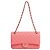Borsa Chanel 14A Supermarket Pink Jersey Medium Classic Timeless Double Flap Bag Rosa Silver hardware