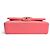 Borsa Chanel 14A Supermarket Pink Jersey Medium Classic Timeless Double Flap Bag Rosa Silver hardware - vista 9