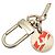 Portefeuille Adventure Keychain Louis Vuitton MP2129 Argento Arancione - vista 4