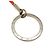 Portefeuille Adventure Keychain Louis Vuitton MP2129 Argento Arancione - vista 6