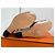 Sandali con zeppa Hermès Kean Nero Pelle e Tela 36.5 Grigio - vista 12