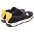 Fendi Monster Bugs Eye Suede Leather Slip-on Schwarz Gelb - Ansicht 2