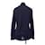 Hermès Kaschmir-Seide-Strick Blau Marineblau  - Ansicht 2