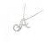 Autre Marque Au750 Weißgold Initial A Diamant Halskette Silber - Ansicht 3