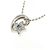 Autre Marque Collana a Fiore in Platino e Diamanti Argento - vista 3