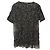 Dries Van Noten Sheer Layered Kurzarm-Bluse Schwarz - Ansicht 2