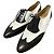 Scarpe con lacci in pelle Salvatore Ferragamo Nero Bianco