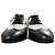 Scarpe con lacci in pelle Salvatore Ferragamo Nero Bianco - vista 2