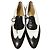 Scarpe con lacci in pelle Salvatore Ferragamo Nero Bianco - vista 3