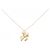 Autre Marque Au750 Blumen-Diamant-Halskette Golden
