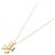 Autre Marque Au750 Blumen-Diamant-Halskette Golden - Ansicht 2