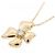 Autre Marque Au750 Blumen-Diamant-Halskette Golden - Ansicht 3