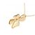 Autre Marque Au750 Blumen-Diamant-Halskette Golden - Ansicht 4