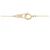 Autre Marque Au750 Blumen-Diamant-Halskette Golden - Ansicht 5