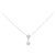 Autre Marque Collana fiore in diamante e platino Argento