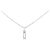 Autre Marque Collana in platino e diamanti Argento