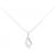 Autre Marque Collana in platino e diamanti Argento
