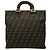 Fendi Zucca Canvas Leder Handtasche Braun Schwarz Khaki - Ansicht 4