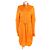 Vestido de rayón Bottega Veneta Naranja