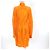 Vestido de rayón Bottega Veneta Naranja - vista 3