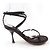 Sandali in pelle Bottega Veneta Bronzo Marrone scuro - vista 6