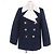Giacca in misto seta e lana Louis Vuitton Blu Blu navy