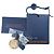 Giacca in misto seta e lana Louis Vuitton Blu Blu navy - vista 11