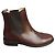 Autre Marque Botines Chelsea de cuero marrón Colisée Paris Castaño